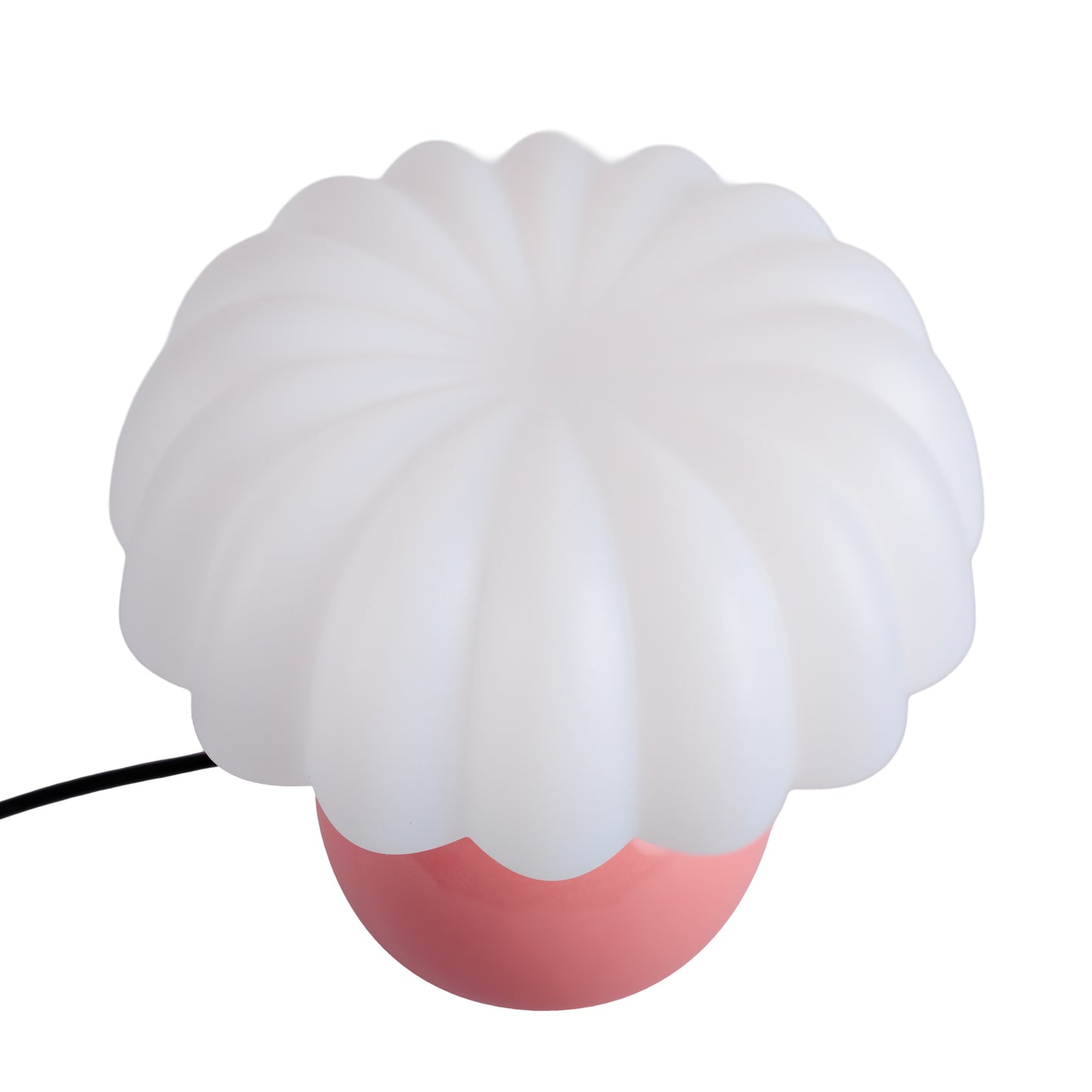 LUH® Luma Retro Tafellamp in Zachtroze & Wit