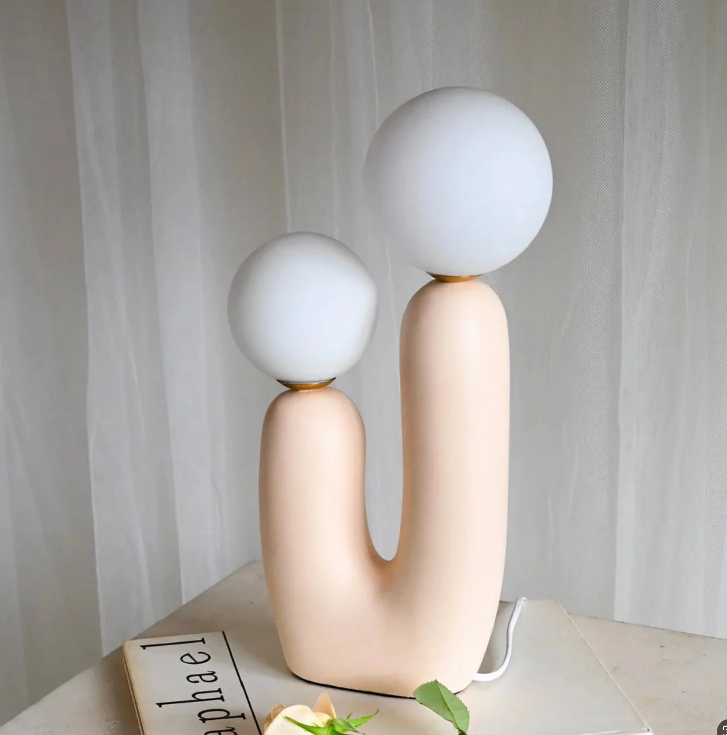 LUH® Zaya Moderne Tafellamp met Dubbele Lichtbollen