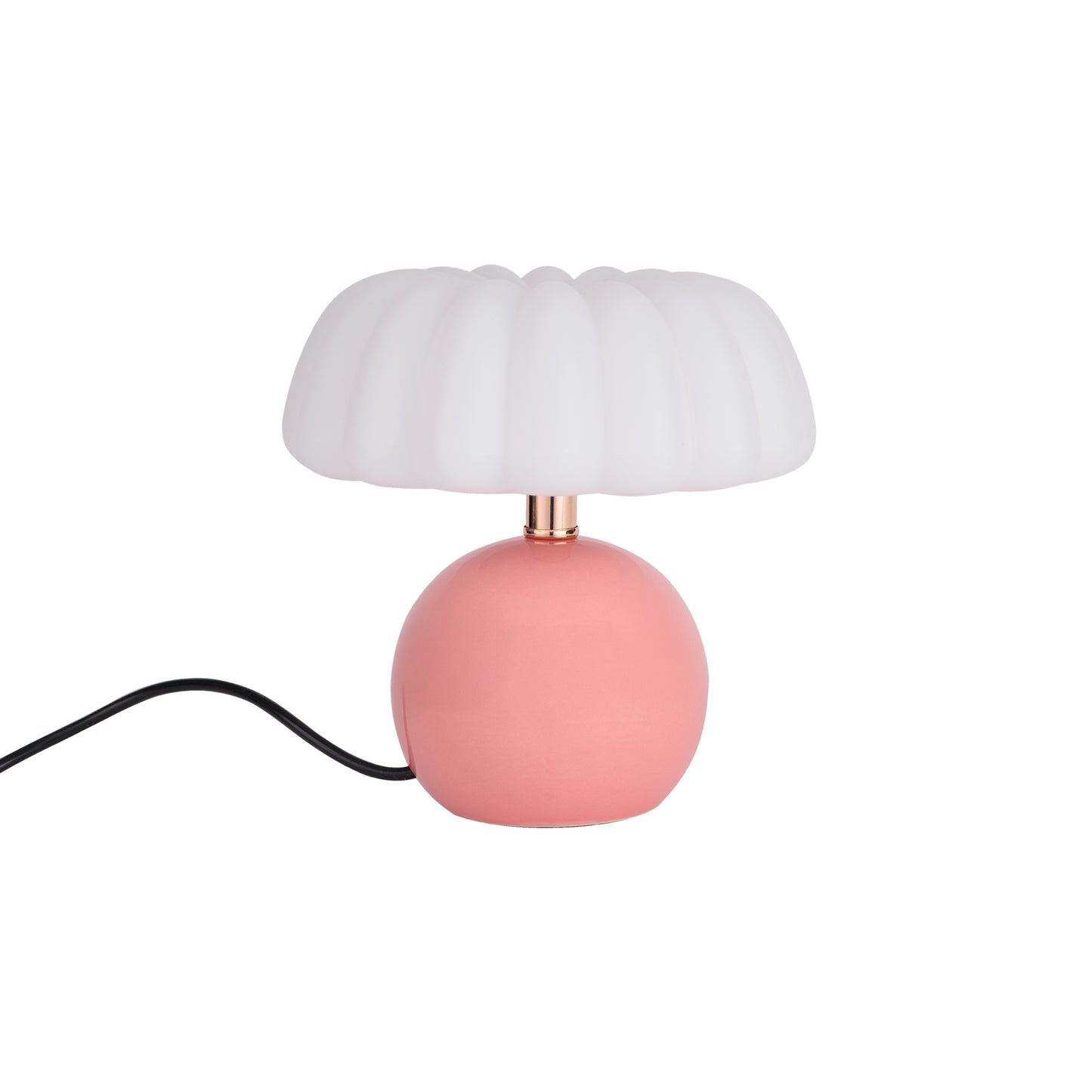 LUH® Luma Retro Tafellamp in Zachtroze & Wit